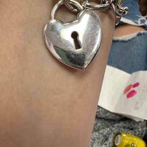 Tiffany and co Large Padlock Heart 💜 Charm